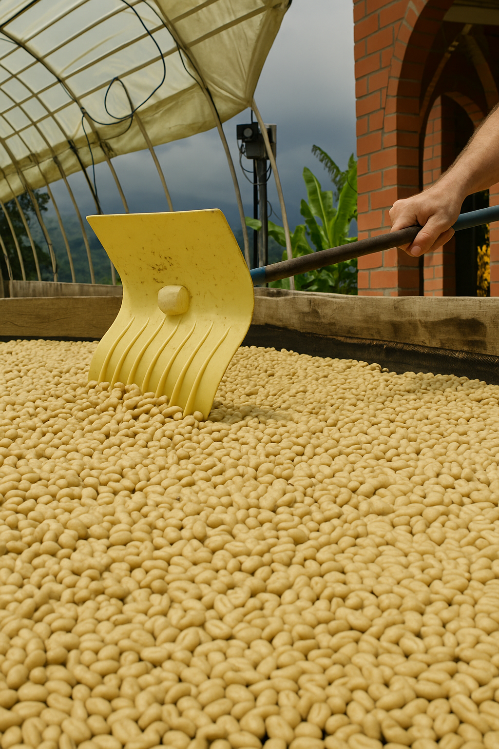Grano de café lavado